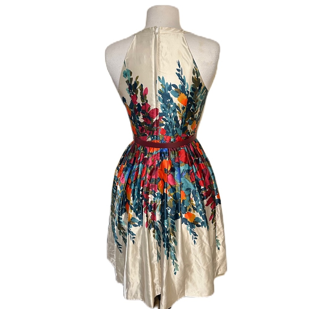 ModCloth What’s The Zeal Halter Dress Small Flower Box Wedding Bridal Baby Event - Picture 3 of 6